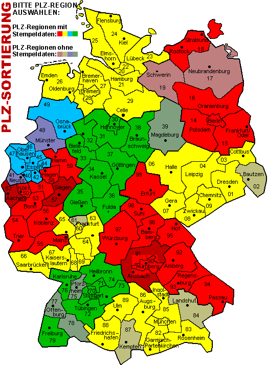 PLZ DEUTSCHLAND